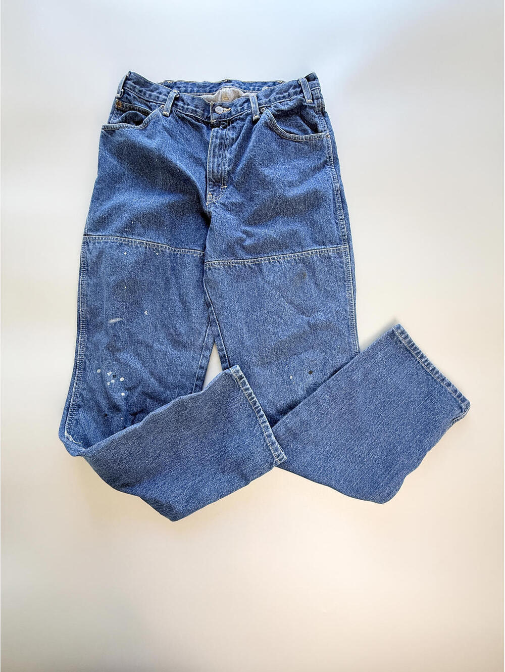 Dickies Carpenter Jeans, Distressed Workwear Denim, 90s Baggy Jeans, 32" Waist